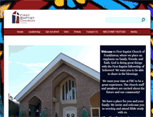 Tablet Screenshot of fbcfranklinton.org